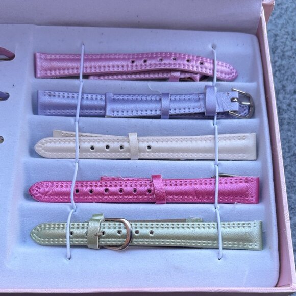Vintage Ashley Princess Interchangeable Wrist Watch Bands & Faces In Box - Picture 4 of 8